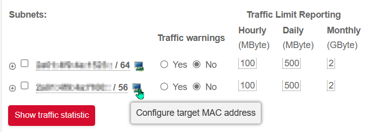 IPv6 assignment to mac